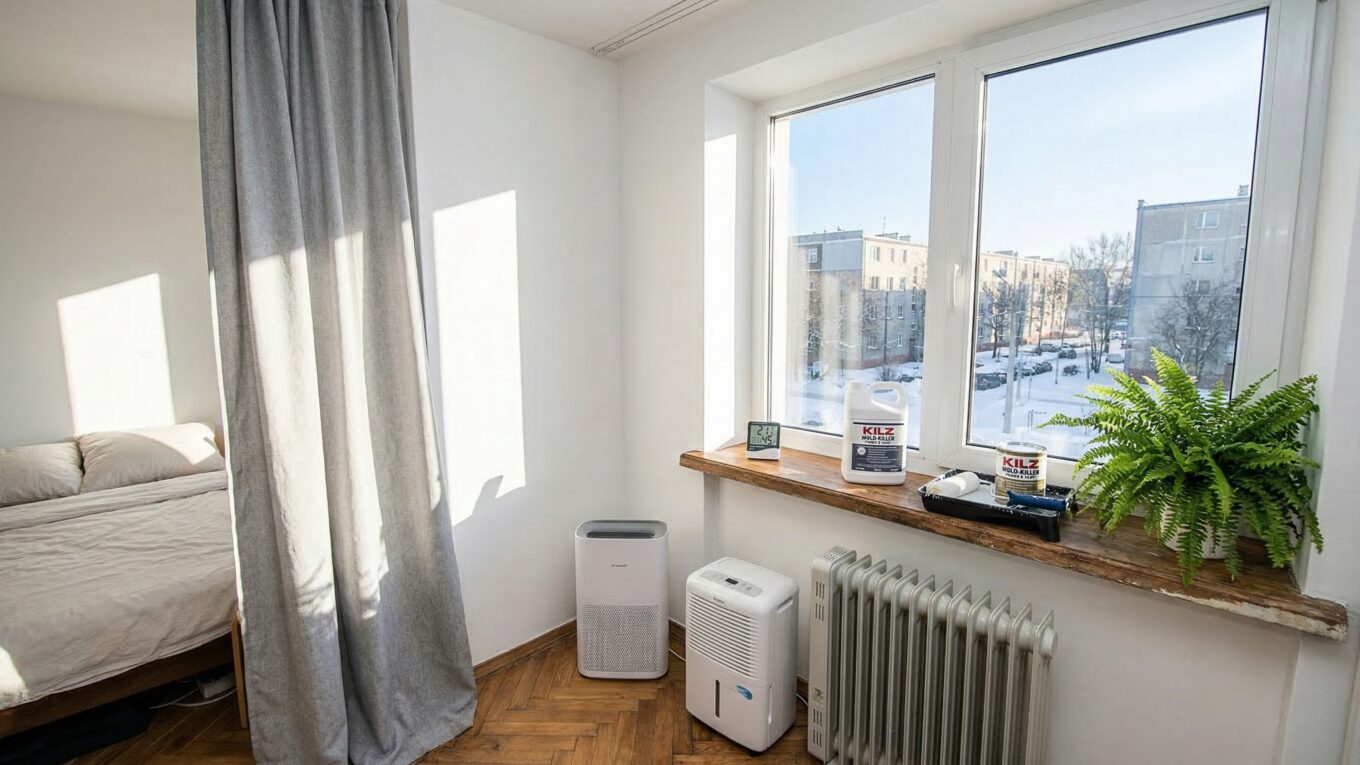 mofo e umidade no apartamento no inverno